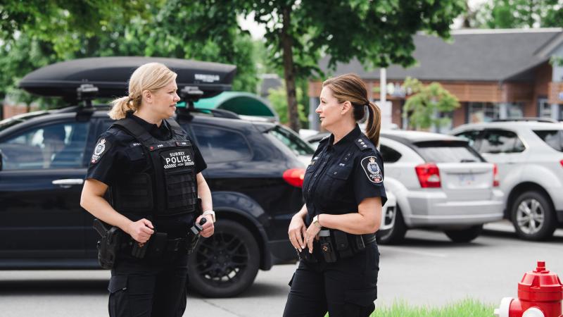 officers speaking with each other 