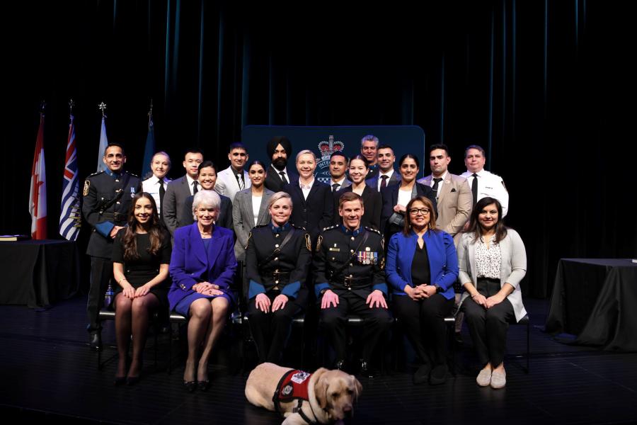 Recruit Class 170 with Surrey Police Board