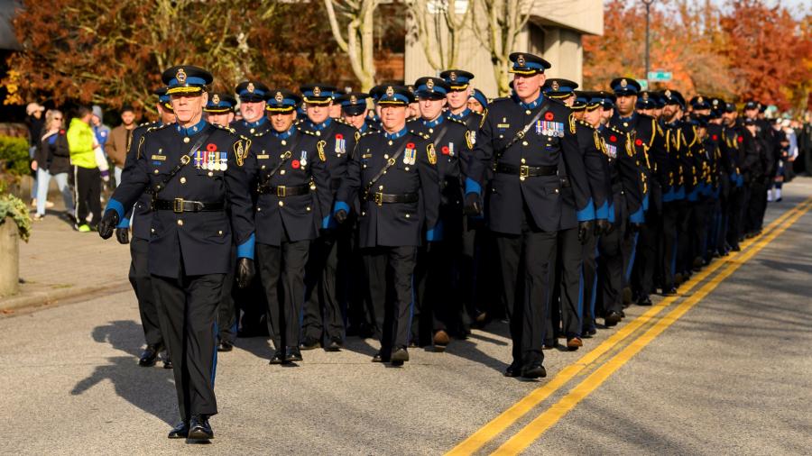 Chief at Remembrance Day